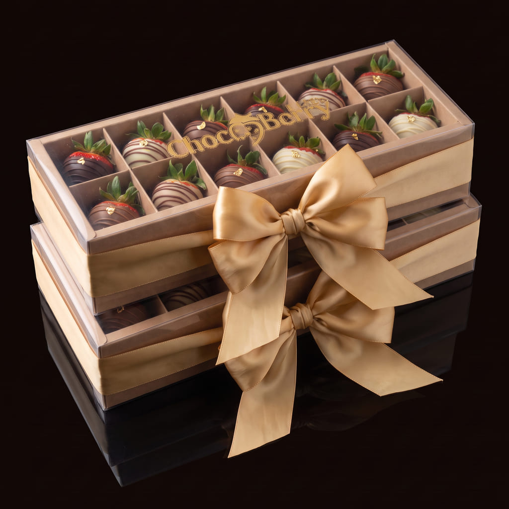 The Gesture: 24 berries · two boxes of twelve